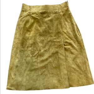 MaxMara green suede skirt!
